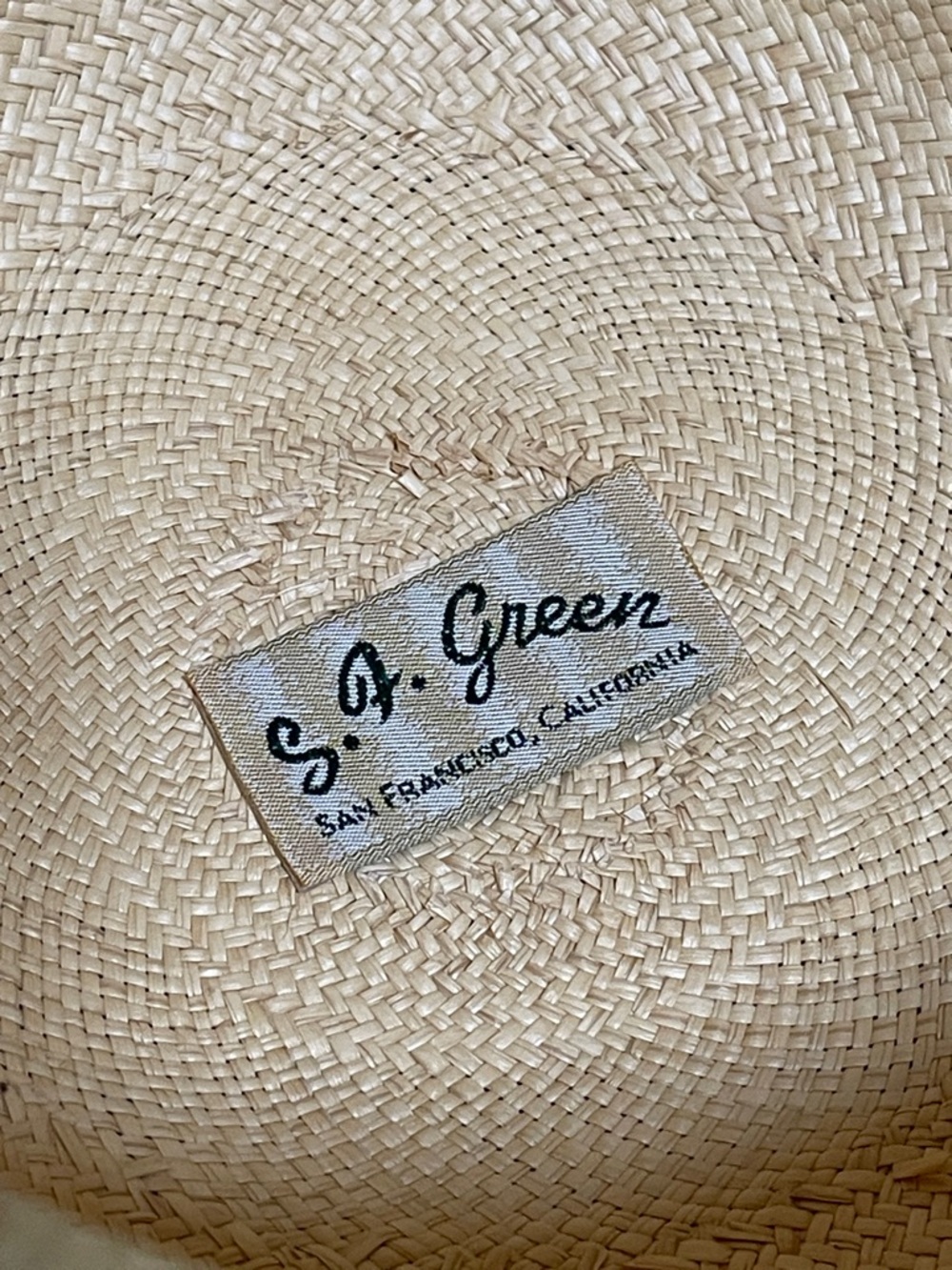 Vintage S.F. Green Panama 🇵🇦 Hat - Picture 4 of 8